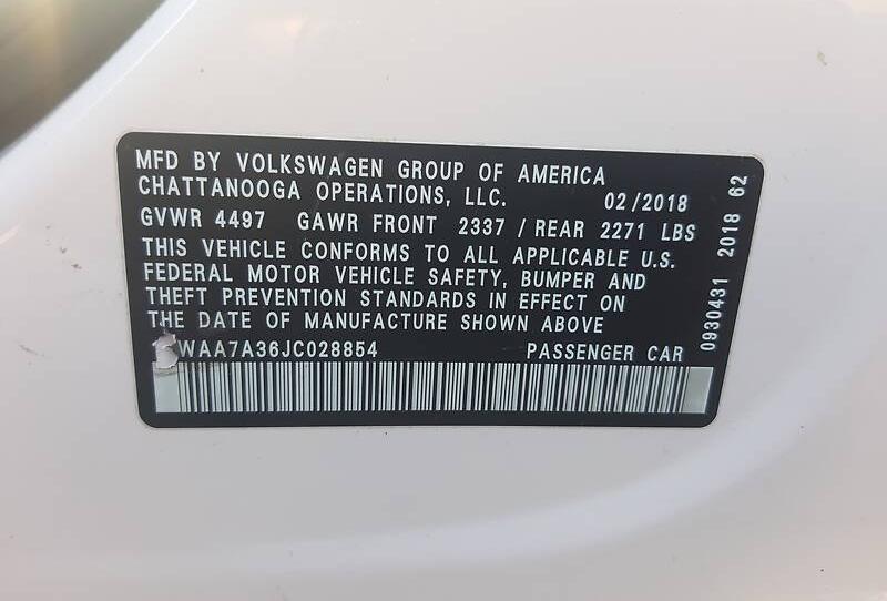 Volkswagen Passat B8 Se 2018