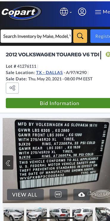Volkswagen Touareg 2011