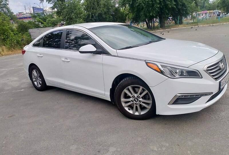 Hyundai Sonata White 2014